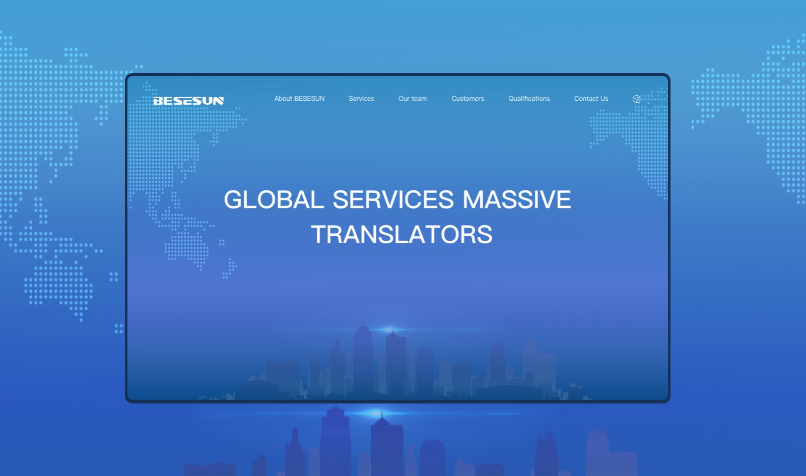 全球翻译公司焦点图设计